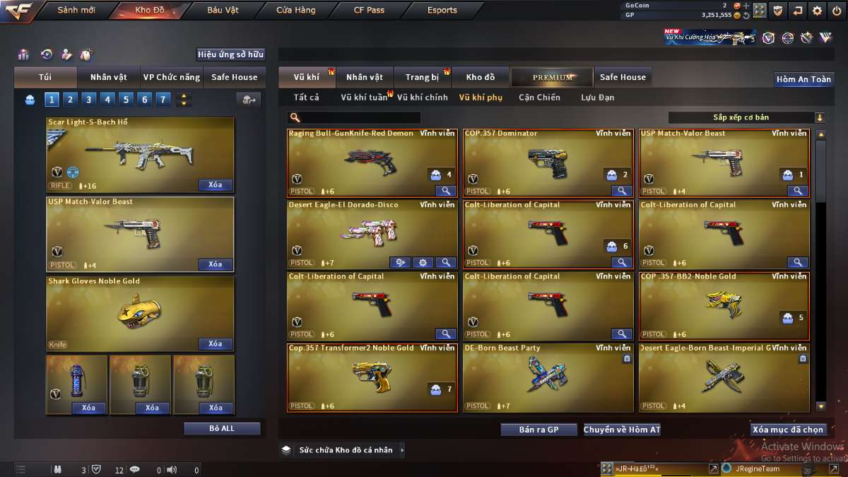 shop acc cf uy tin gia re